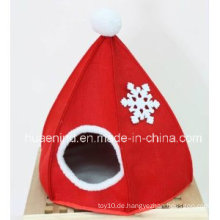 Weihnachten Hut Form Felt Pet House